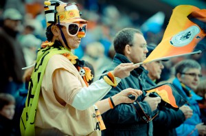 beim DFB-Pokalfinale der Frauen in Köln